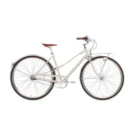 Creme Caferacer Doppio Mid | Citybike | 28″ | silber champagner