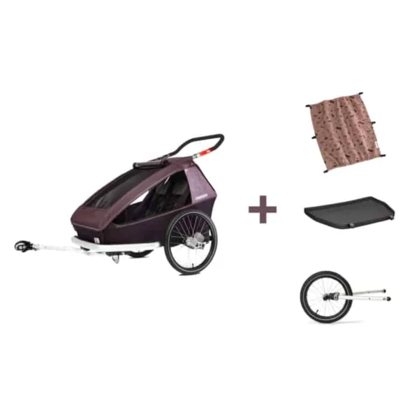 Croozer Kid Vaaya 2 Summer Family Activity Bundle Kinderanhänger rot