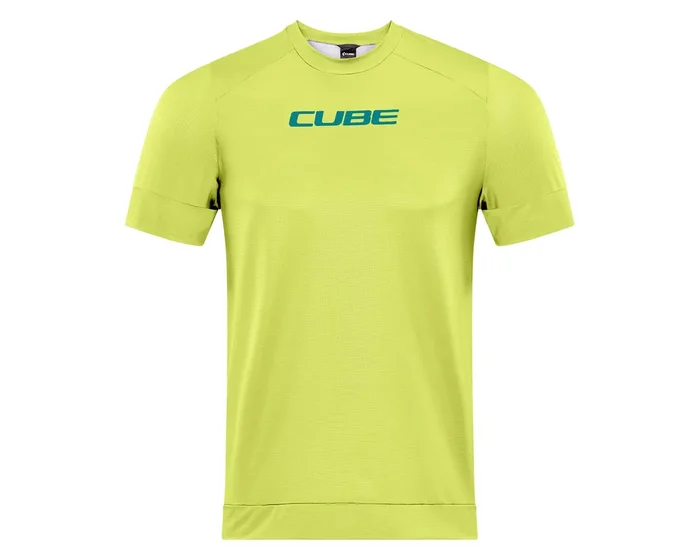 Cube ATX Rundhalstrikot kurzarm | lime