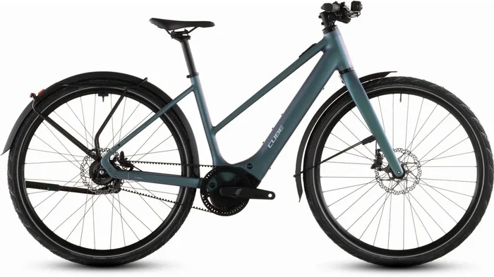 Cube Editor Hybrid SLT FE 400 Wh X E-Bike Trapeze 28″ smaragdgrey´n´prism