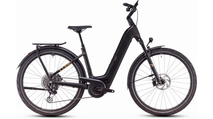 Cube Kathmandu Hybrid SLT 800 Wh E-Bike Easy Entry 28″ golddust´n´black