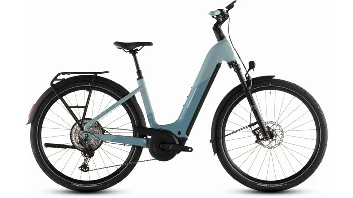 Cube Nuride Hybrid SLX 800 Wh E-Bike Easy Entry 28″ skylight´n´arubablue