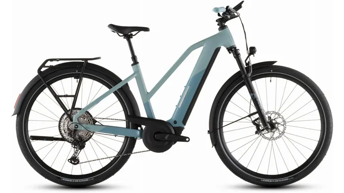 Cube Nuride Hybrid SLX 800 Wh E-Bike Trapeze 28″ skylight´n´arubablue