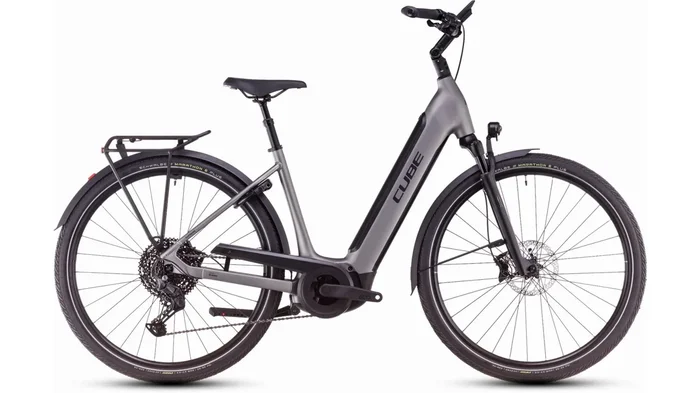 Cube Supreme Hybrid SLX 625 Wh E-Bike Easy Entry 28″ grey´n´lunar