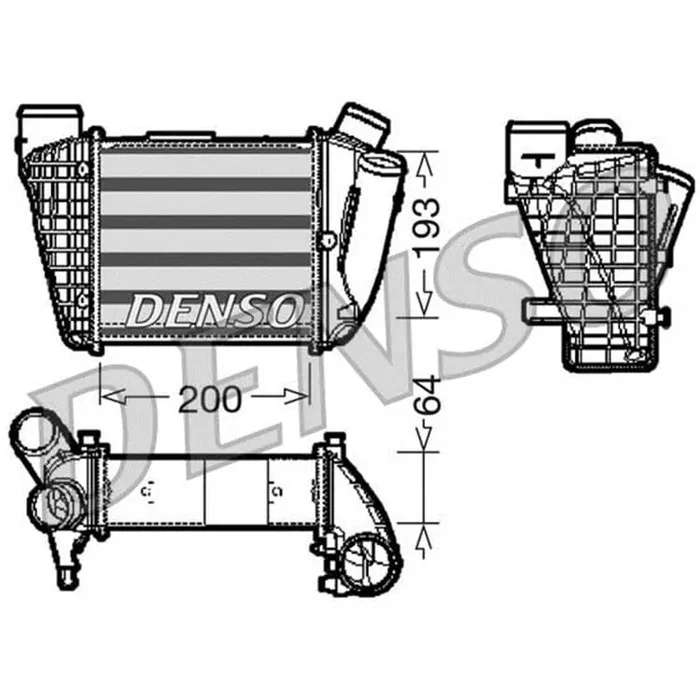 Denso Ladeluftkühler rechts Audi A4 B6 2,5 TDI