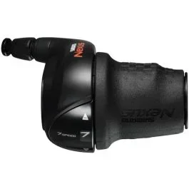 Drehgriffschalter 7-fach Shimano Nexus SLC3000 für NX10 mit Kabeln – Schwarz (Werkstattverpackung)