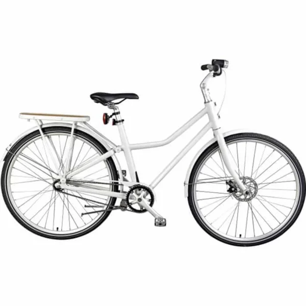 Dynabike City Bike mit Hinterradgepäckträger Trapez 26″ weiß
