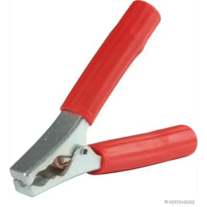 Elparts Batterieladezange Messingguss mit Masseband mit Schraubanschluss verzinkt