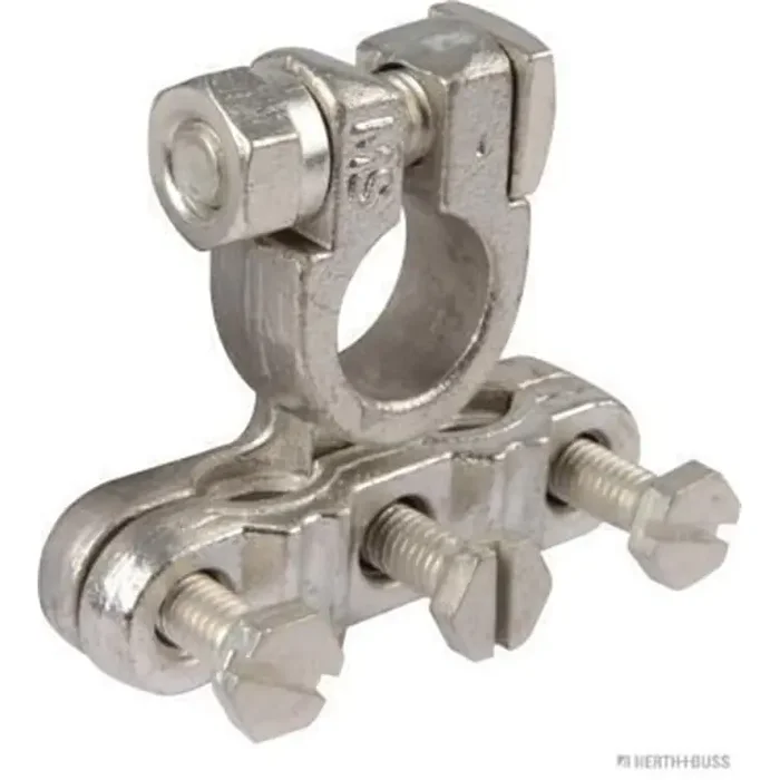 Elparts Batteriepolklemme für Minuspol mit einseitig montierbarer Polschraube