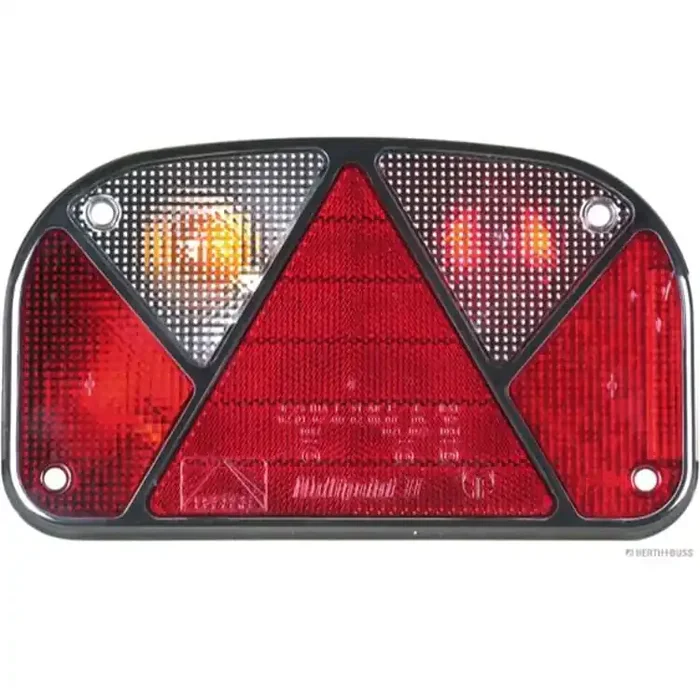 Elparts Lichtscheibe Heckleuchte 4-Kammerleuchte mit Rückstrahler dreieckig