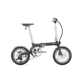 Eovolt Morning Vintage – 16 Zoll 230Wh 4K Faltrad – Black Satin