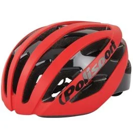 Fahrradhelm Polisport Light Pro L 58-61 cm – Rot Mat / Schwarz Glanz