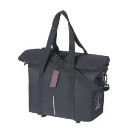Fahrradtasche Basil City MIK mit KF-Haken 8-11 Liter 39,5 x 39 x 15 cm – Schwarz