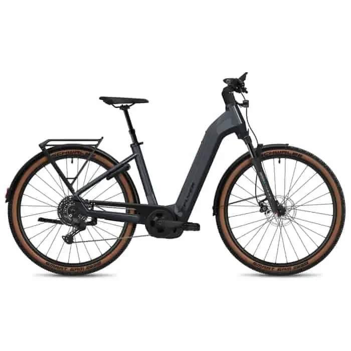 Flyer Gotour 5.12 CX SUV E-Bike Trekkingrad Tiefeinsteiger 29″ grau S = 43 cm