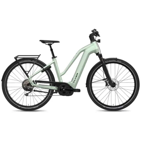 Flyer Gotour 7.10 E-Bike Trekkingrad Trapez 29″ grün XL = 60 cm