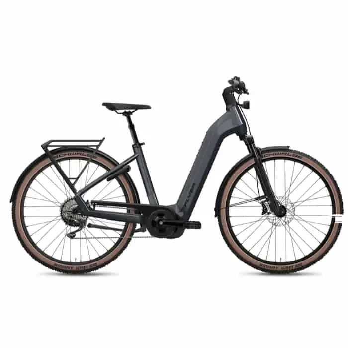 Flyer Gotour 7.12 XC ABS SUV E-Bike Trekkingrad Tiefeinsteiger 29″ grau S = 43 cm