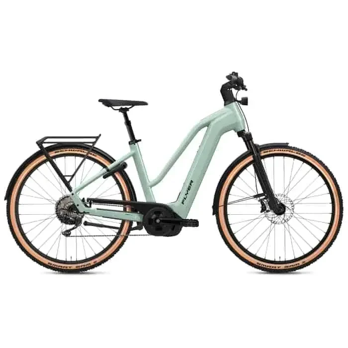 Flyer Gotour 7.12 XC SUV E-Bike Trekkingrad Trapez 29″ grün XL = 60 cm