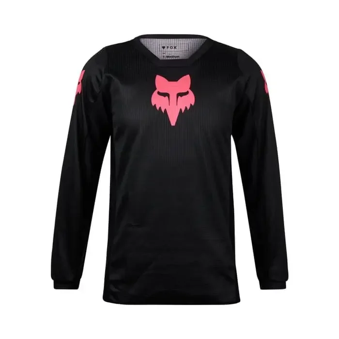 Fox Blackout Motocross Shirt Kinder schwarz-pink M