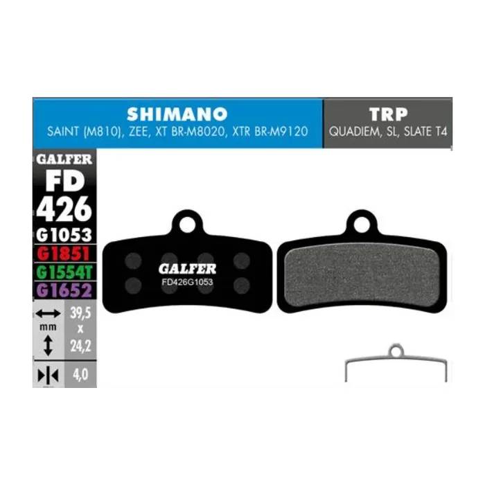 Fresh Pastillas Galfer Bike Black FD426