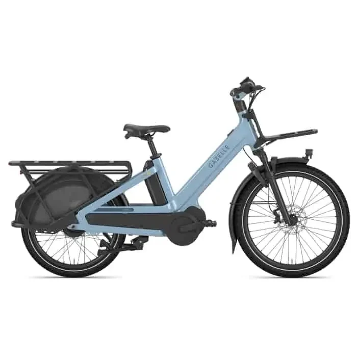 Gazelle Cabby C380 E-Bike Lastenrad Tiefeinsteiger 26″ blau 45 cm