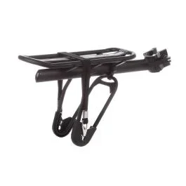 Gepäckträger für Hinten Massload mit Sattelstützenbefestigung – Aluminium – Mattschwarz