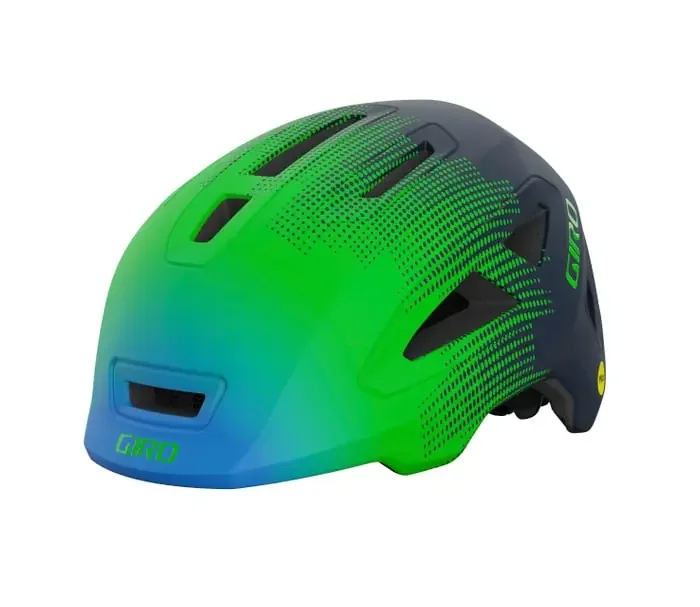 Giro Scamp II Fahrradhelm Kinder matte blue- green towers XS (45-49 cm)