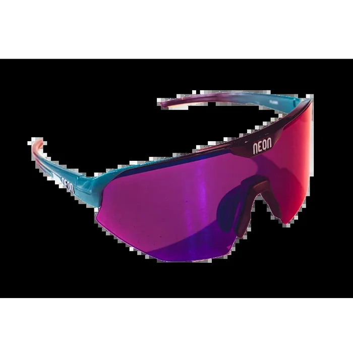 Glasses Neon Optic Flame – Petroleum Black/Shiny Lens Mirror Fastred HD