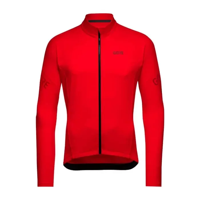 Gore C3 Thermo Radtrikot langarm Herren lab red M