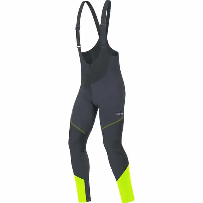 Gore C3 Windstopper Bib Tights+ Trägerhose Herren schwarz-gelb XXL (54)