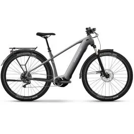 Haibike Trekking 7 High | Trekking E-Bike | 27,5″ | 750Wh Bosch CX | urban grau / weiß