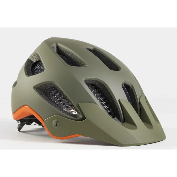 Helmet Mtb Bontrager Rally WaveCel – Olive Grey/Roarange Opaco
