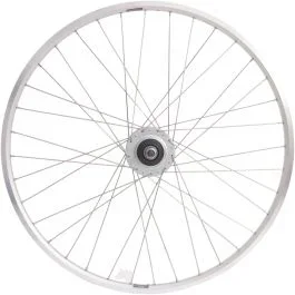 Hinterrad 28″ Nexus 8 Rollenbremsnabe mit silberner Felge und Edelstahlspeichen