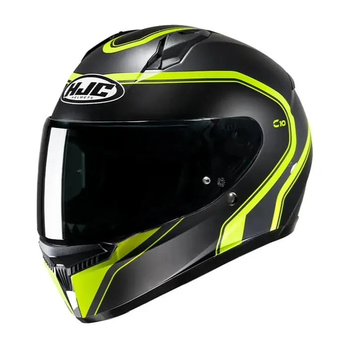 HJC C10 Elie Motorradhelm Kinder schwarz-neon XXXS
