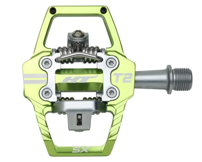 HT Components BMX Race Klick-Pedale HT-T2-SX | apfelgrün