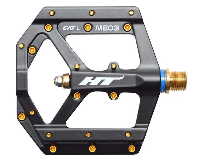 HT Components MTB Plattform-Pedale ME03 Titanium | schwarz