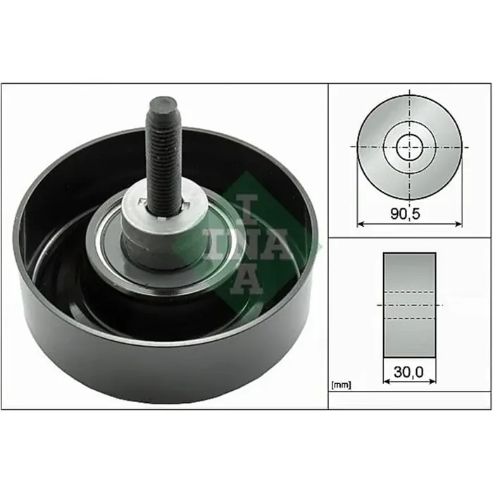 Ina Umlenkrolle für Keilrippenriemen Ford Courier Fiesta Focus Tourneo Transit