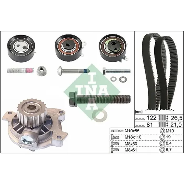 Ina Zahnriemensatz + Wasserpumpe VW LT 28-35 28-46 II 2 T4