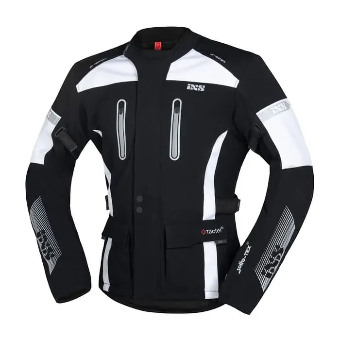 IXS Pacora-ST Motorradjacke Herren Textil schwarz-weiß M