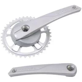 Kettenradgarnitur 38Z Gazelle 170mm für Vierkantachse – Silber