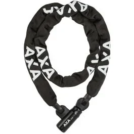 Kettenschloß Axa Linq 180/9,5 mit Polyesterhülle – Schwarz