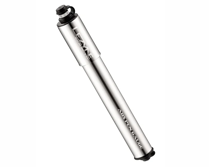 Lezyne CNC Gauge Drive HV Minipumpe Medium | silber-glänzend