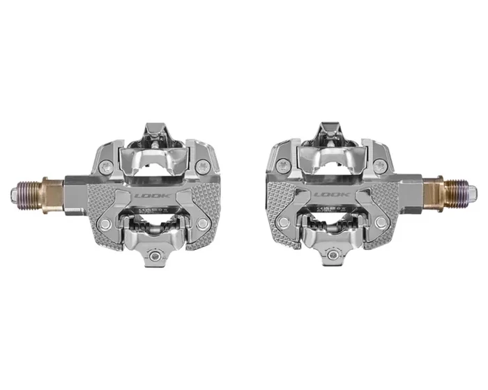 Look X-Track Power Dual – Gravel/MTB Pedale (Paar) | silver