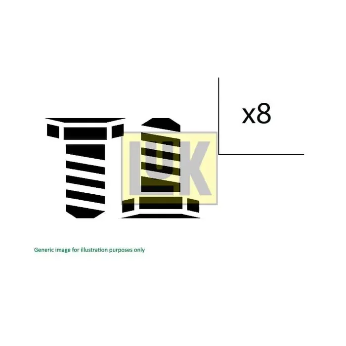 Luk Luk Schraubensatz für Schwungrad Citroen Fiat Ford Lancia Land Rover Peugeot Volvo