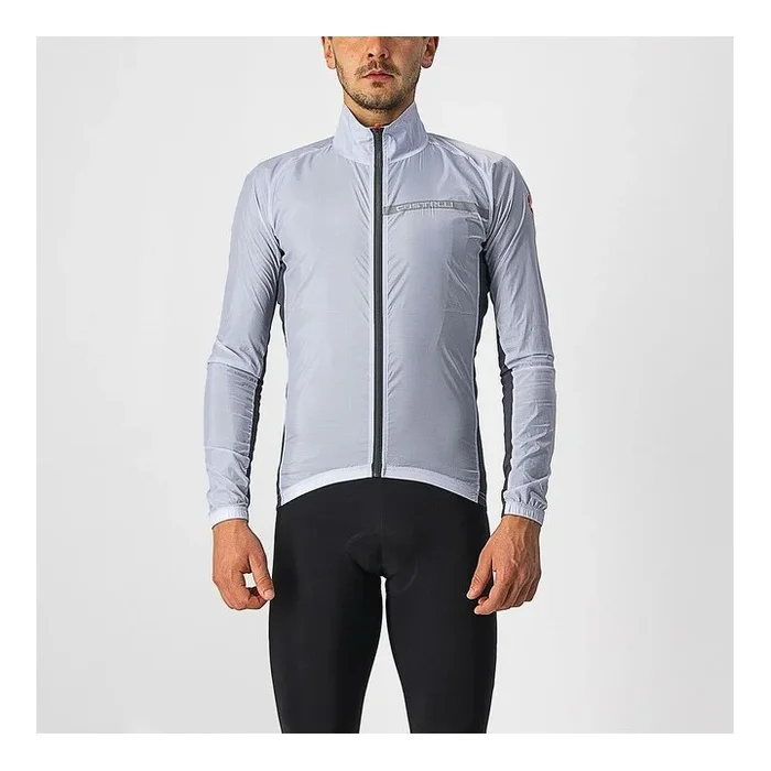 Mantellina Castelli Stretch Jacket – Silver Gray/Dark Gray
