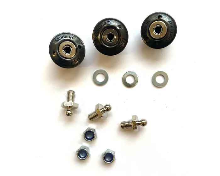 muli-cycles Schrauben-Kit zum Umbau für Hundeklappe | black