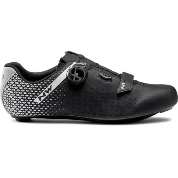 Northwave Core Plus 2 Rennrad Schuhe schwarz-silber 41