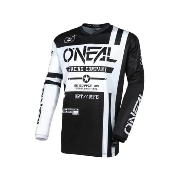 ONeal Element Warhawk Motocross Shirt schwarz-weiß M