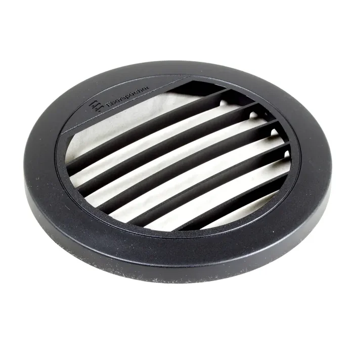 Original Ausströmer D 75mm 30° flach schwarz