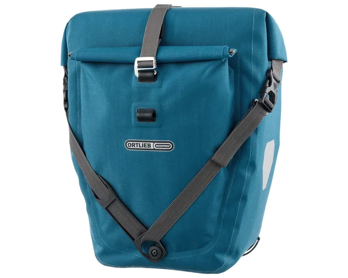 Ortlieb Back-Roller Plus QL2.1 – 23 Liter wasserdichte Fahrradtasche (Einzeltasche) | dusk blue-deni