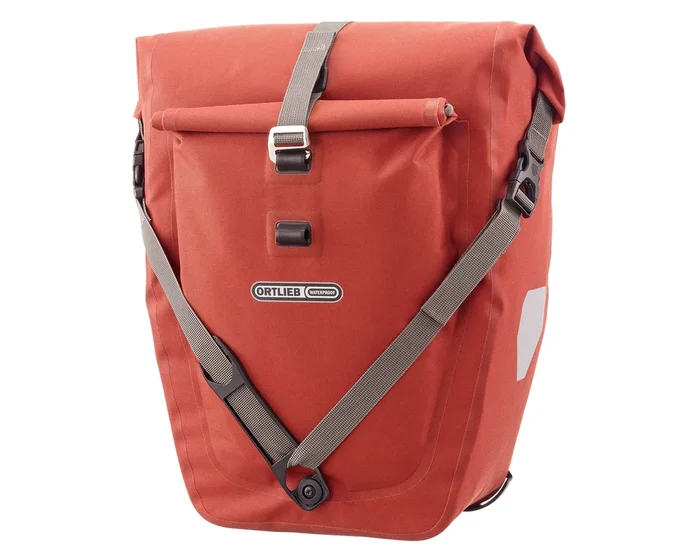 Ortlieb Back-Roller Plus QL2.2 – 23 Liter wasserdichte Fahrradtasche (Einzeltasche) | dark chili